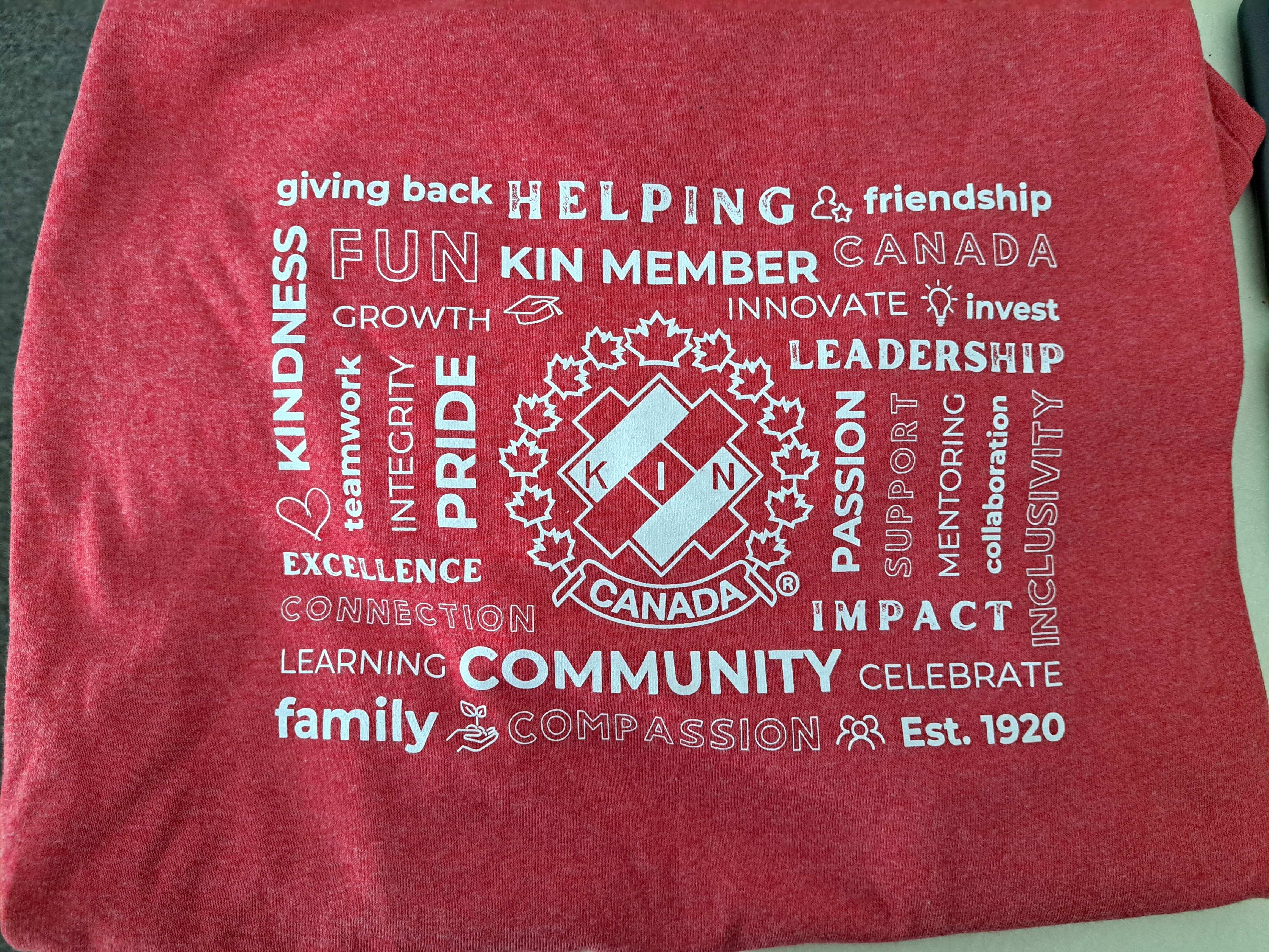 Close up of Words on T-Shirt